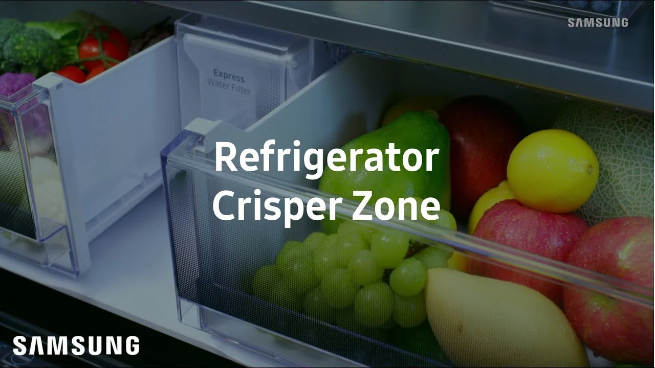 French Door refrigerator: how it works - Crisper Zone l Samsung